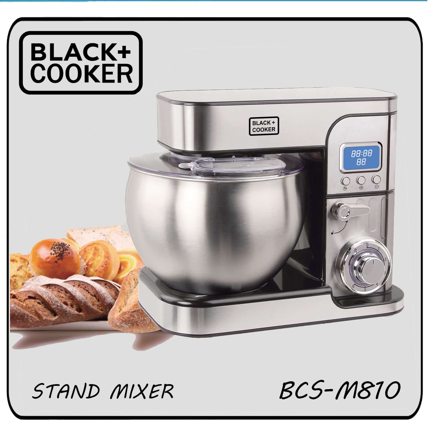همزن حرفه ای 6 لیتر بلک کوکر مدل BCS-M810